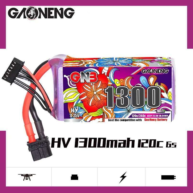 2Pcs GNB 6S Lipo Battery 22.8V - Nano Quad Fpv review and price