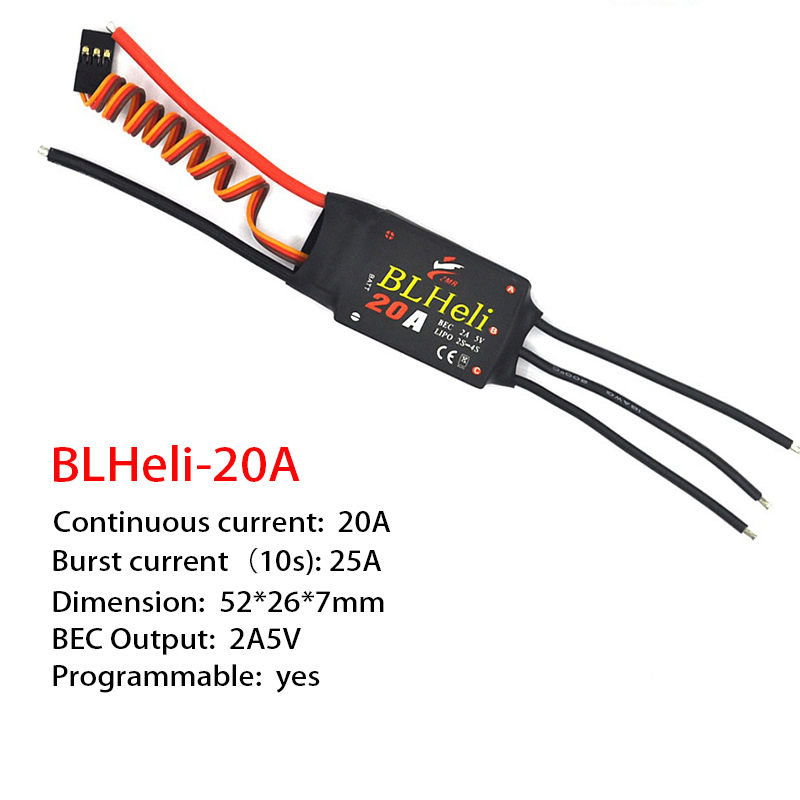 1-3Pcs Brushless ESC BLHeli 20 - Drone Rc Airplane review and price