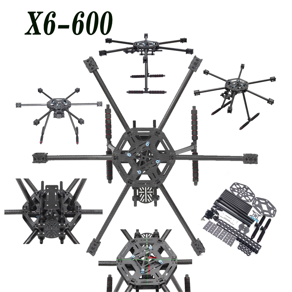 X6-X600  600mm FPV Hexacopter  - Heavy Lift Drone Frame review and price