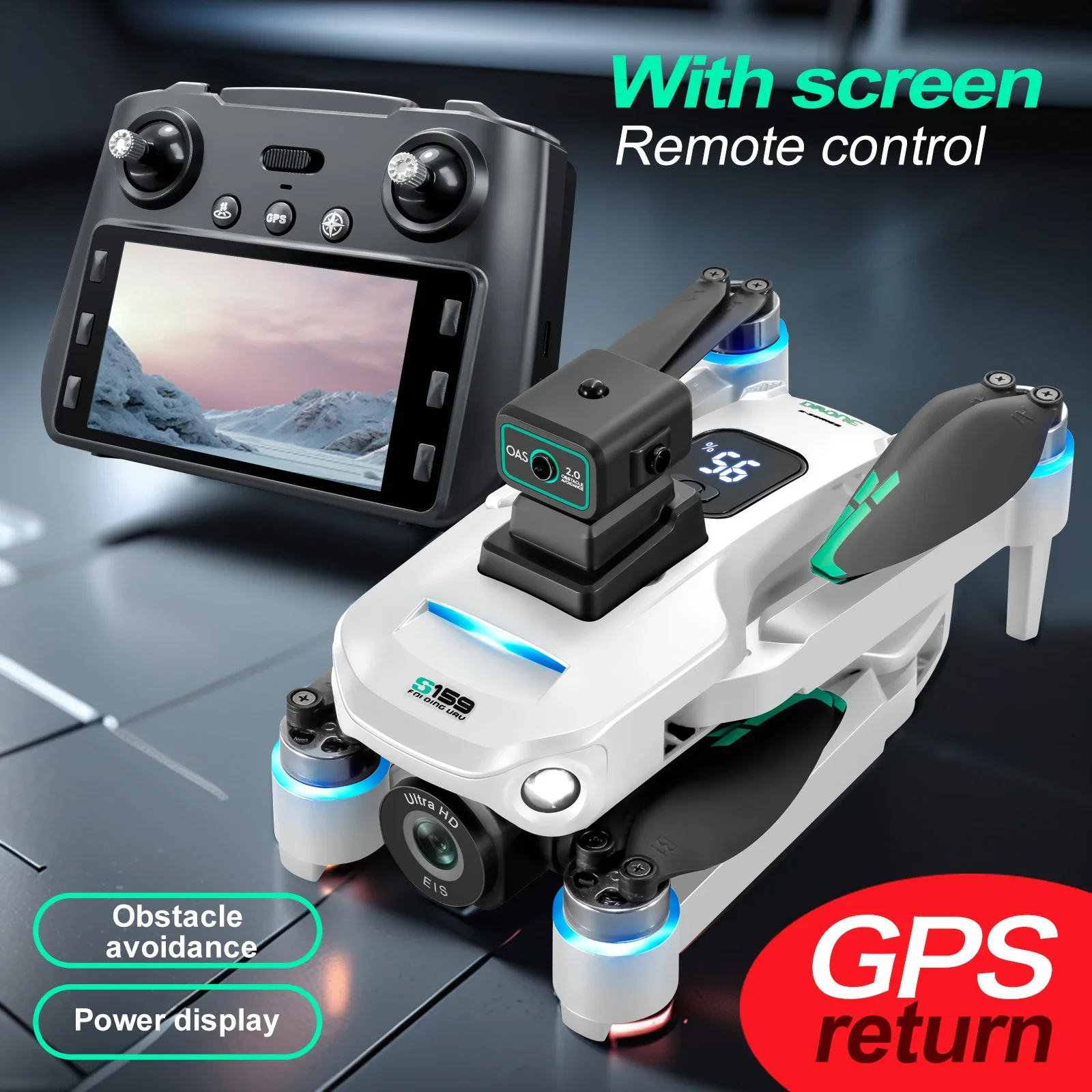 S159 GPS Drone Professional 8K - Drone Rc Gps S159 review and price