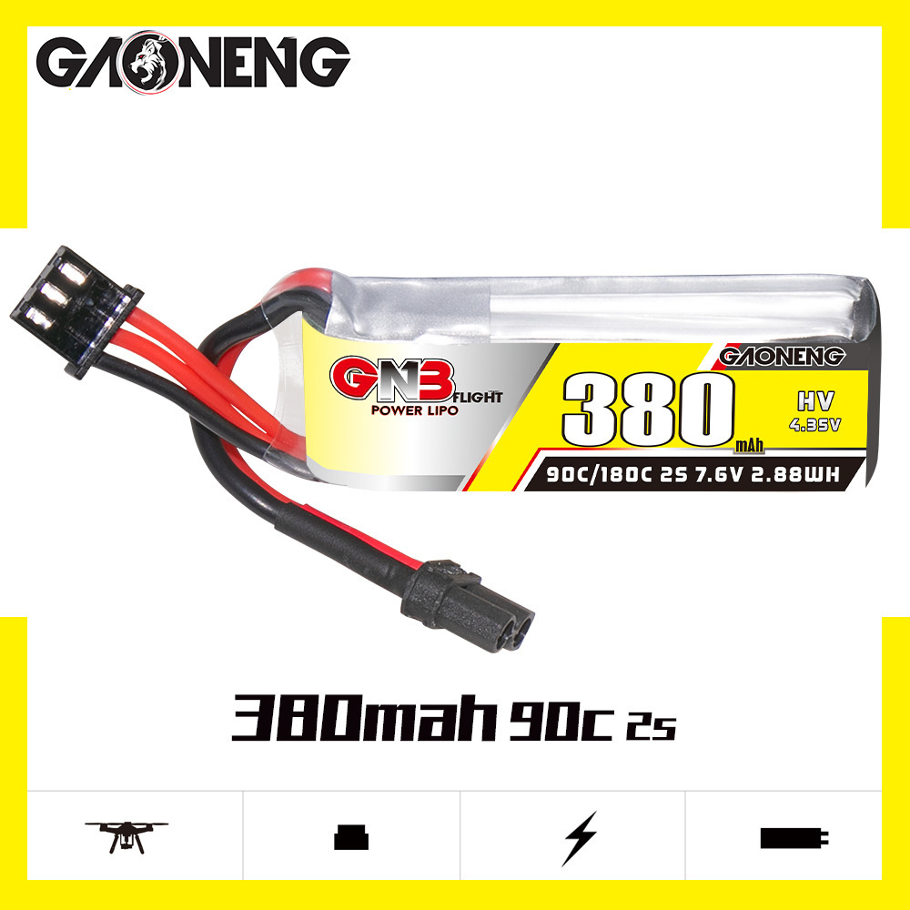 GNB 2S 7.6V 380mAh 90C/180C Li - Nano Quad Fpv review and price